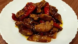 Delicious Thai chicken with sweet and sour sauce