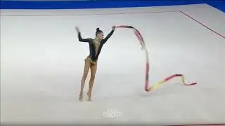 Arina Kovshova ribbon All-around final RC26 26.70 (🥇115.200)