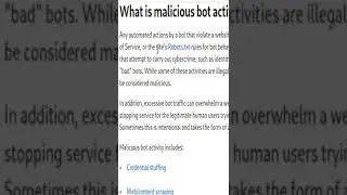 What Is A Malicious Bot And Its Activities | Knowledge Basics