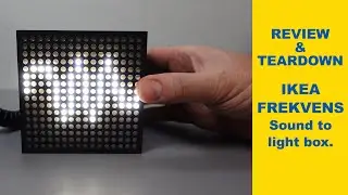 REVIEW & TEARDOWN : IKEA FREKVENS sound to light box (a QUICK-VID)