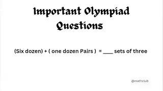 One of the simple International Maths Olympiad Questions 👍//You should know this trick 😱
