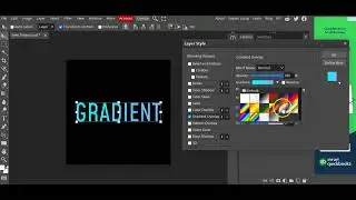How to create gradient text effect in Photopea l Photopea tutorial