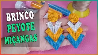 Brinco em V usando a técnica do ponto peyote