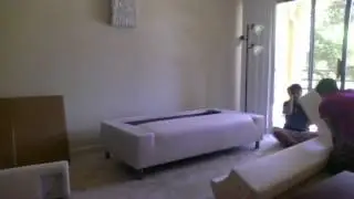 Assembling KLIPPAN Storlien black/white Sofa (Me and Priti) Time Lapse Video