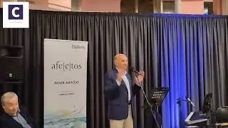 Luís Diamantino na apresentação do livro ‘Afe c tos’ de Nova Araújo