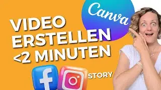 Videos in Canva erstellen in unter 2 Minuten | Instagram & Facebook Story für Black Friday