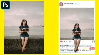 Instagram Photo Idea | How to Create 3D Instagram Photo Frame Effect | Photoshop Tutorial Hindi