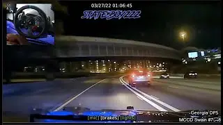 BMW Going 132mph Flees From Georgia State Patrol Downtown Atlanta | Chase and PIT REACTION