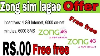 Zong sim lagao offer  | Zong band sim lagao offer 2021 | Zong offer