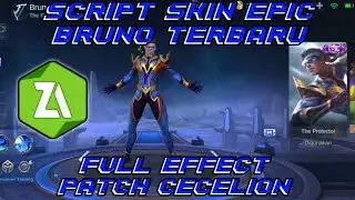 SCRIPT SKIN EPIC BRUNO FIRE BOLD TERBARU FULL EFFECT PATCH CECELION MOBILE LEGEND
