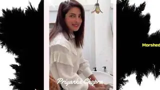 Priyanka Chopra says wash Hand 20-25 seconds.StayHome,Withme,প্রিয়াঙ্কা চোপড়া 20 সেকেন্ড হাত ধুবেন