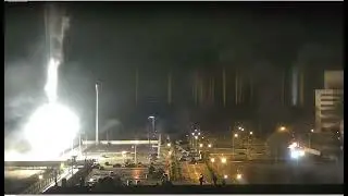 Попадание ракеты на территории Запорожье в АЕС.