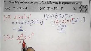 Q.NO.2 (vii),2(viii), 2(ix),EXERCISE 11.2,CHAPTER 11 ,EXPONENTS AND POWERS, CLASS VII , NCERT, MATHS