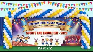 Chennai G HSS, Rotler Street, Chennai - Annual Day Celebration 2026 - Part 2
