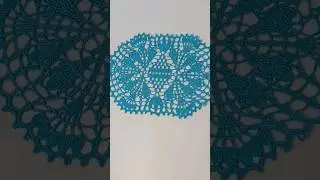 Овальная Салфетка.  #салфетка  #крючок  #пряжа  #sorts  #shortsvideo
