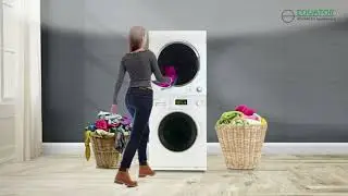 Equator Stackable Laundry Center with Front Load Washer and Dryer Unit