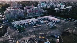 January 2022 - Cinematic view of Ballinteer ETNS construction works