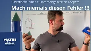Zusammengesetzte Körper - Oberfläche berechnen - Zylinder, Kegel