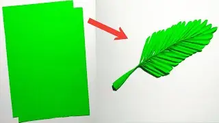 Making paper leaves || paper leaves craft || How to make paper leaves step by step