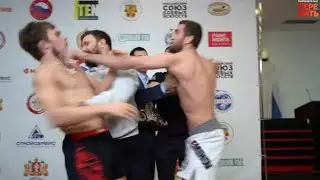 ЧУТЬ НЕ ПОДРАЛИСЬ ДО БОЯ / Грозин vs Эминов - Урал против Дагестана