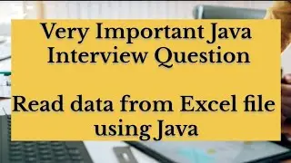 Read data from Excel File using Java