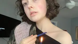 ASMR body triggers: collarbone touching, fabric scratching, and body tracing (soft spoken)