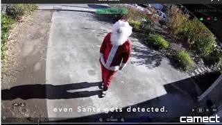 Santa gets detected by Camect