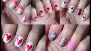 Sevgililer Günü için Pratik Oje Fikirleri | Valentine's Day Nail Arts