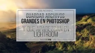Guardar archivos grandes en Photoshop y verlos en Lightroom