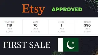 Etsy shop for beginners || Etsy Approved in Pakistan || Etsy First Sale