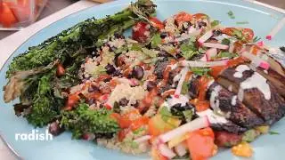 Must Try Delicious BBQ Mushroom Steak Bowl! Steak Plant-based Alternative!