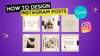 How to design Instagram posts in Canva tutorial