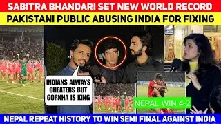 Nepal football womens team win Semi final Against Cheater team India | Pak public|