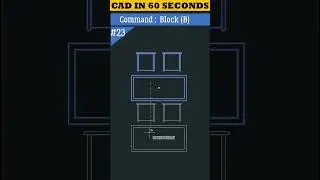 CAD in 60 Seconds | Block Command in AutoCAD 