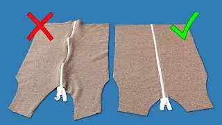 A sewing trick how to sew a zipper correctly without waves