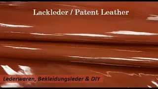 Lackleder, Echtleder korallenrot / Patent Leather, Genuine Leather coral red