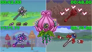Top 5 best Minions against Plantera No-Hit | Speedkill in Master mode | Summoner WhipStack