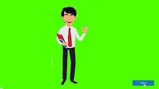 A office man talking | Green screen animation | Green screen cartoon |Green screen character