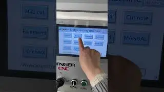 GANGER CNC 4 Axis Bridge Saw GQ-3220BM control panel  #PLC, #4axisbridgesaw, call: +86-156 8969 9495