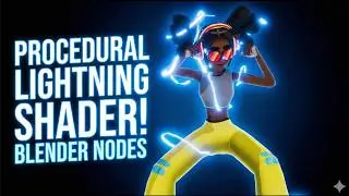 Blender Tutorial: How to Create a Procedural Lightning Texture (Shader Nodes)