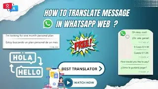 How to Translate Message in WhatsApp Web | How to use WhatsApp translator 