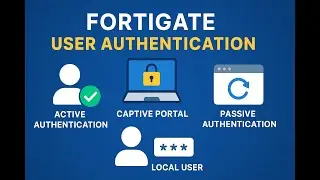 How FortiGate User Authentication Works: Captive Portal + Firewall Policy  | Step-by-Step Demo
