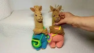 Ламы - игрушки вязаные крючком