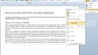 Paragraph Styles