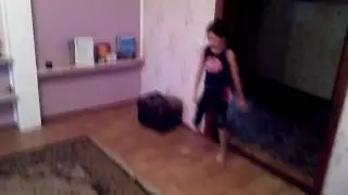 Неудачное падение в конце, во время колеса.  Смотреть до конца!