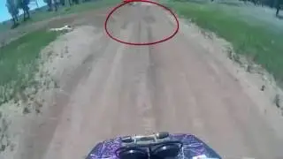 DIRTBIKE RIDER GOES DOWN!