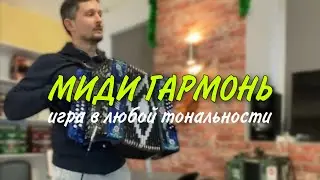 Миди гармонь  Игра в любой тональности