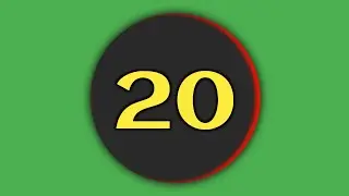 💥 20 Second Countdown Timer 💐 Green Screen Timer 🕘 2022