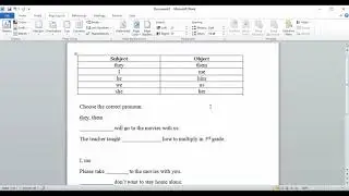 Choosing the correct pronoun--subject or object