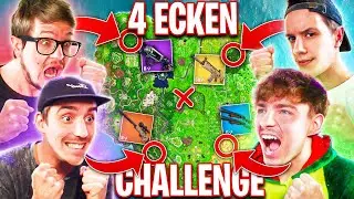 Die 4 ECKEN CHALLENGE in OG FORTNITE! 🔥😱 mit Stan, Fixx und Peen